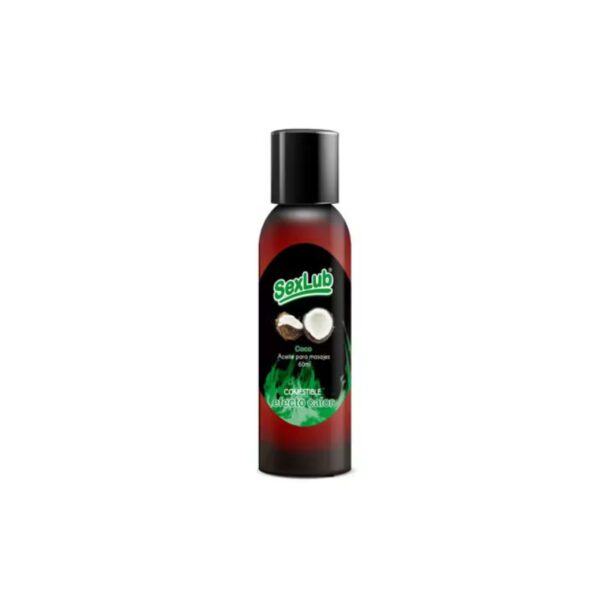 Aceite de Masaje Efecto Calor Sexlub Coco